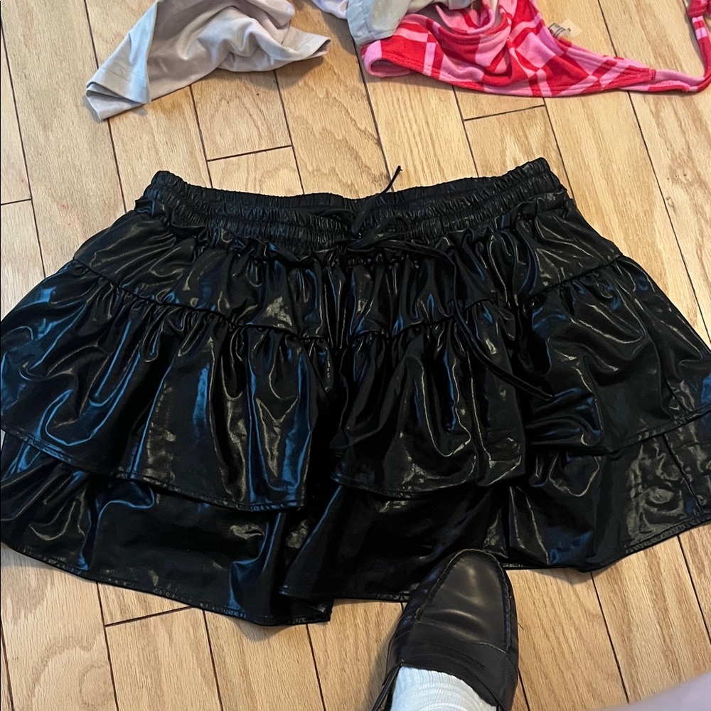 Black Ruffled Women's Skirt